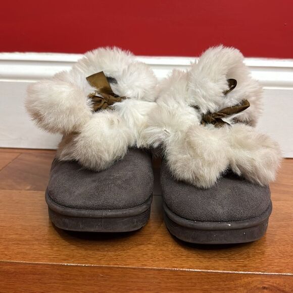 Ugg Women’s Pom Pom Suede Winter Boots size 7 - Picture 2 of 10